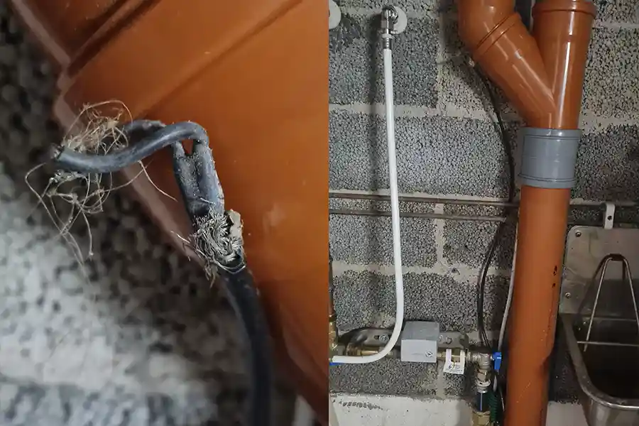 Värmekabel missad av markanläggare